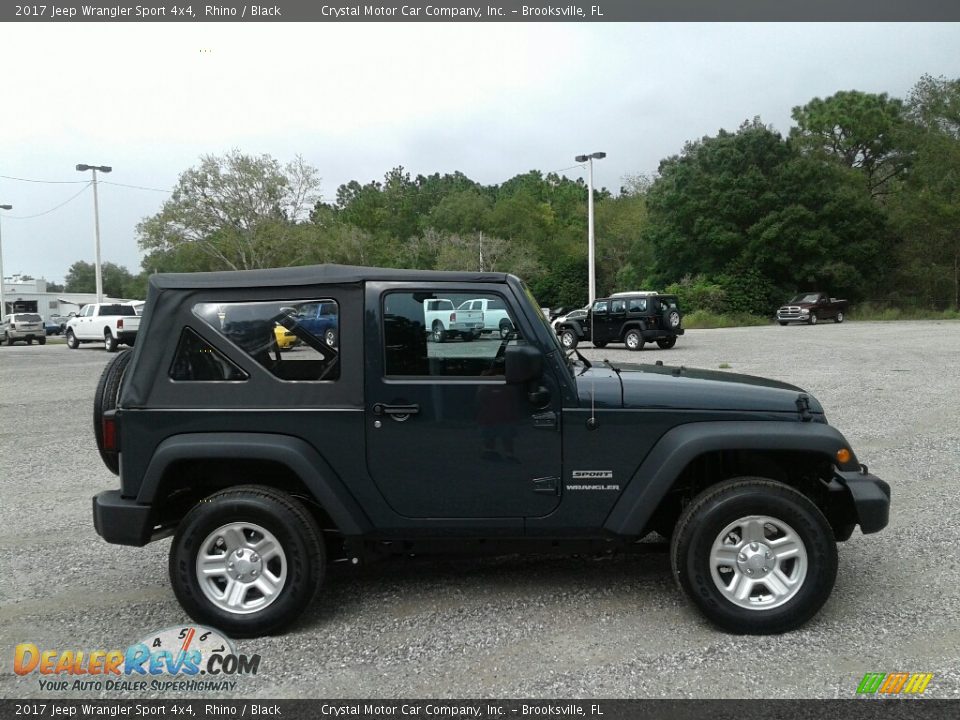 2017 Jeep Wrangler Sport 4x4 Rhino / Black Photo #6
