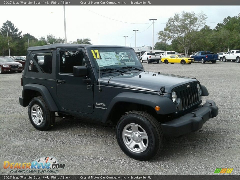 2017 Jeep Wrangler Sport 4x4 Rhino / Black Photo #7