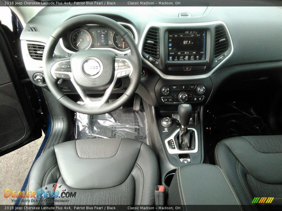 2018 Jeep Cherokee Latitude Plus 4x4 Patriot Blue Pearl / Black Photo #5