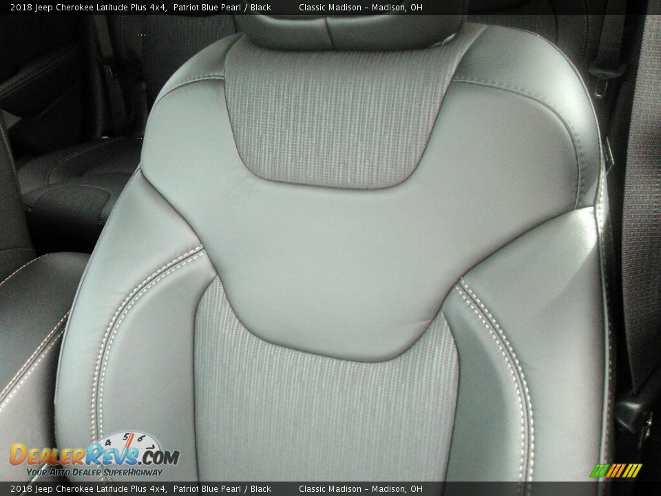 2018 Jeep Cherokee Latitude Plus 4x4 Patriot Blue Pearl / Black Photo #6