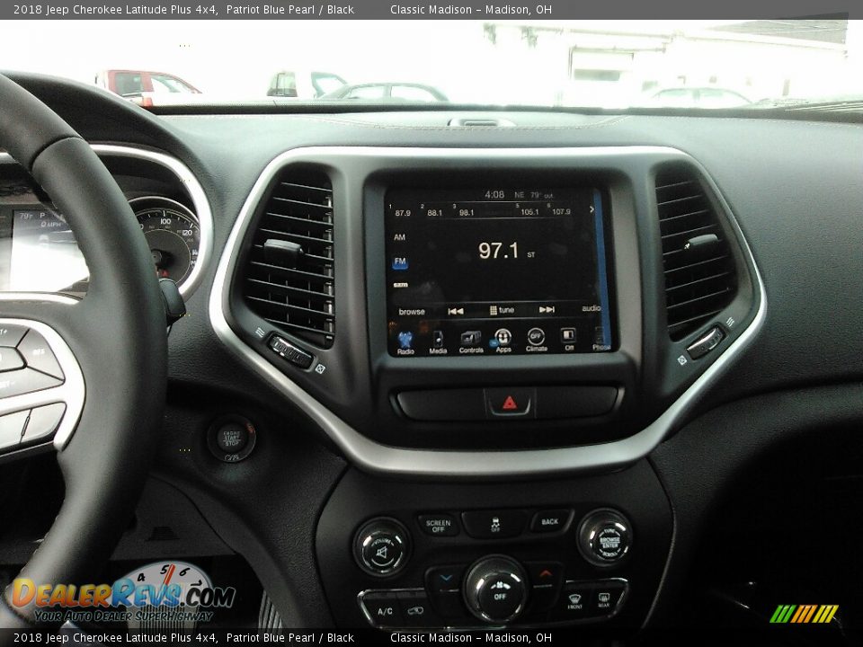 2018 Jeep Cherokee Latitude Plus 4x4 Patriot Blue Pearl / Black Photo #9