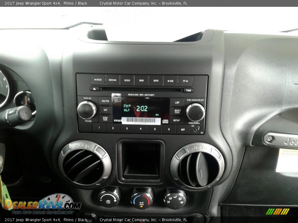 2017 Jeep Wrangler Sport 4x4 Rhino / Black Photo #15