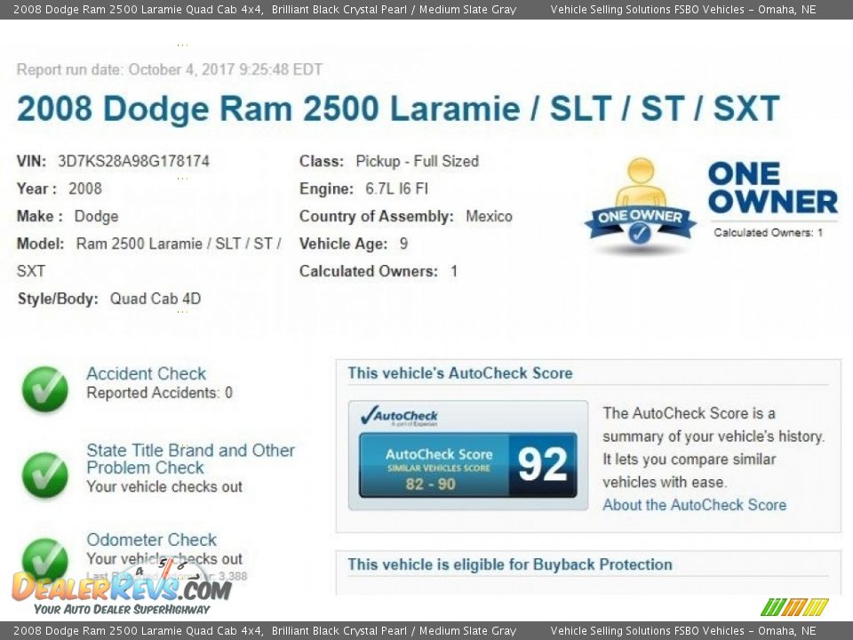 2008 Dodge Ram 2500 Laramie Quad Cab 4x4 Brilliant Black Crystal Pearl / Medium Slate Gray Photo #2