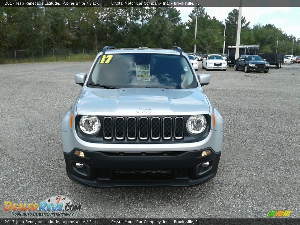 2017 Jeep Renegade Latitude Alpine White / Black Photo #8