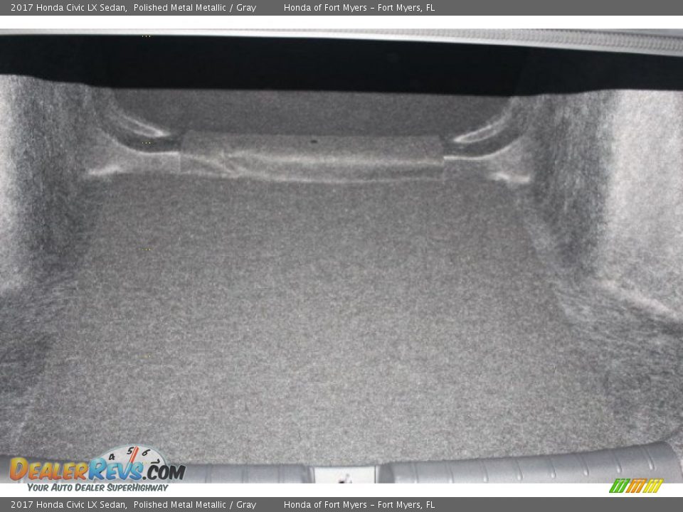2017 Honda Civic LX Sedan Polished Metal Metallic / Gray Photo #25