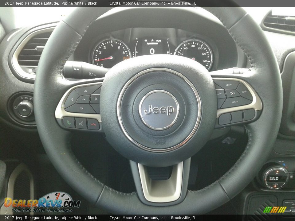 2017 Jeep Renegade Latitude Alpine White / Black Photo #14