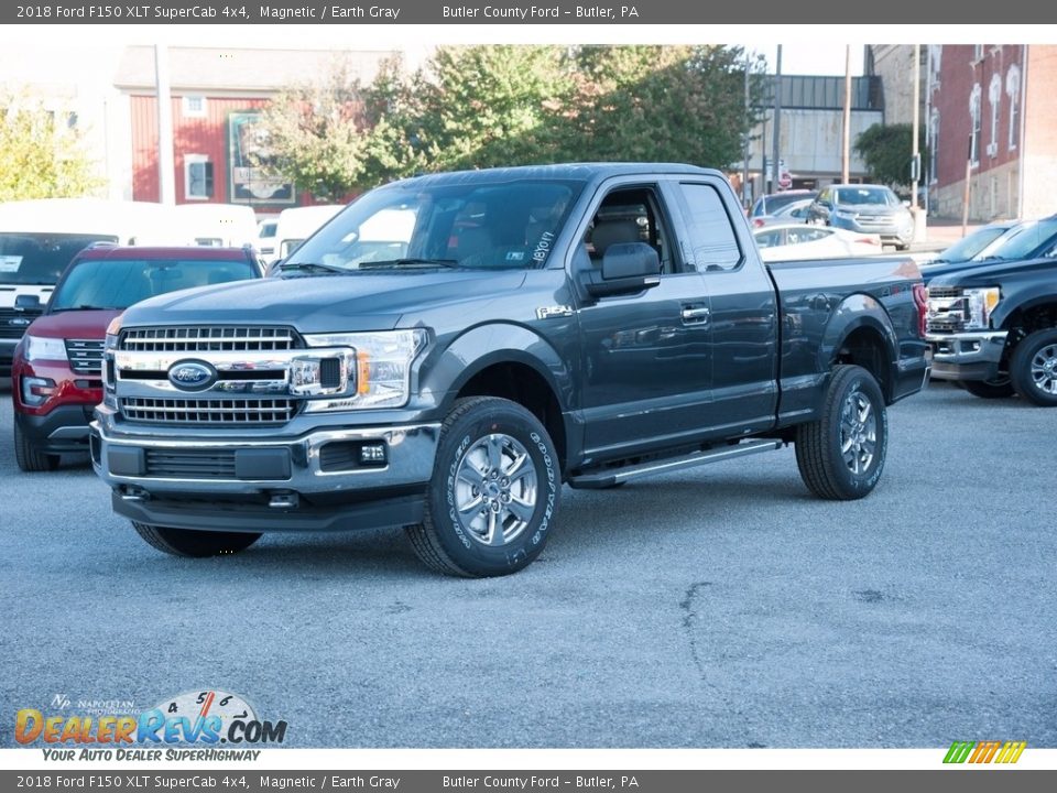 2018 Ford F150 XLT SuperCab 4x4 Magnetic / Earth Gray Photo #1