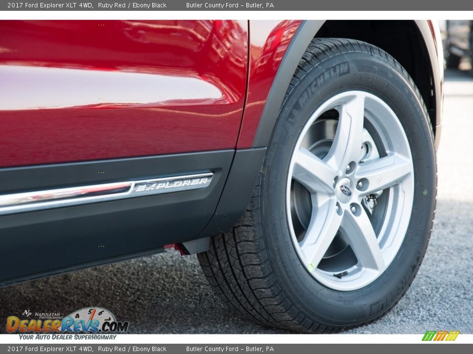 2017 Ford Explorer XLT 4WD Ruby Red / Ebony Black Photo #4