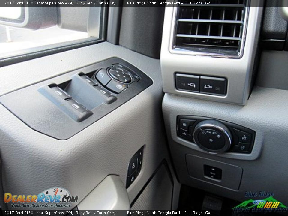 2017 Ford F150 Lariat SuperCrew 4X4 Ruby Red / Earth Gray Photo #23