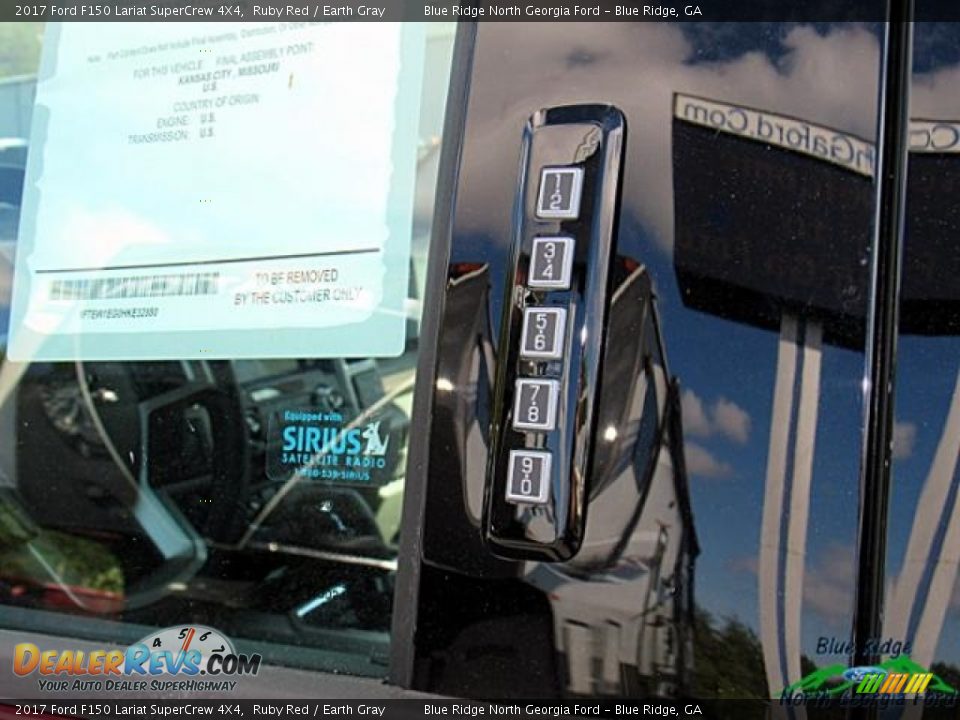 2017 Ford F150 Lariat SuperCrew 4X4 Ruby Red / Earth Gray Photo #29