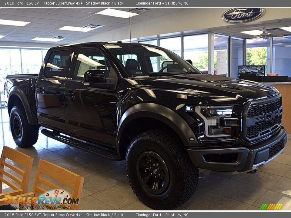 2018 Ford F150 SVT Raptor SuperCrew 4x4 Shadow Black / Black Photo #1