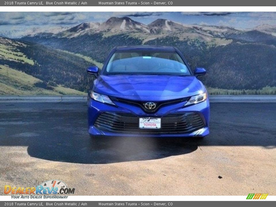 2018 Toyota Camry LE Blue Crush Metallic / Ash Photo #2