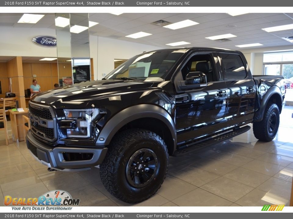 2018 Ford F150 SVT Raptor SuperCrew 4x4 Shadow Black / Black Photo #3