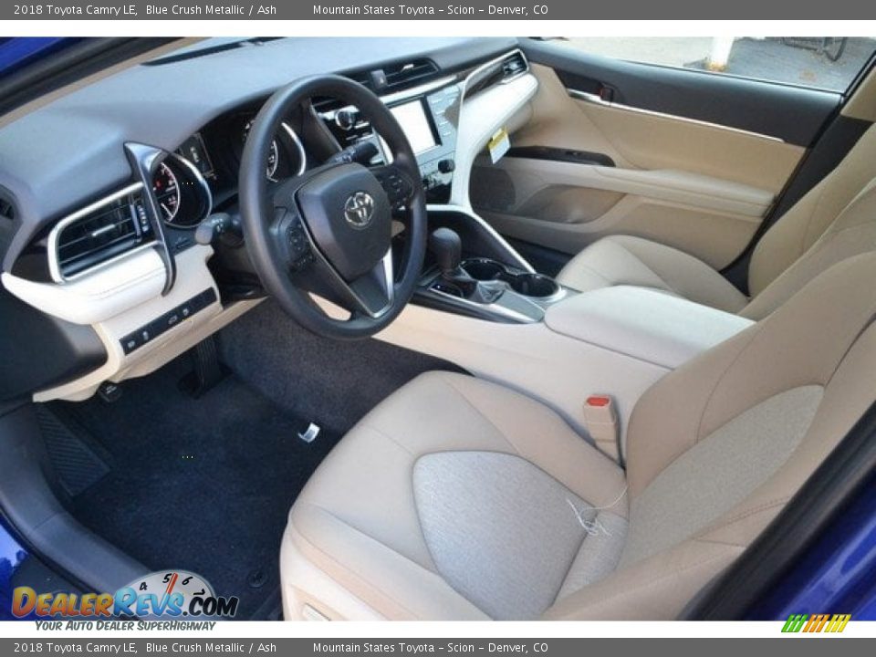 2018 Toyota Camry LE Blue Crush Metallic / Ash Photo #5