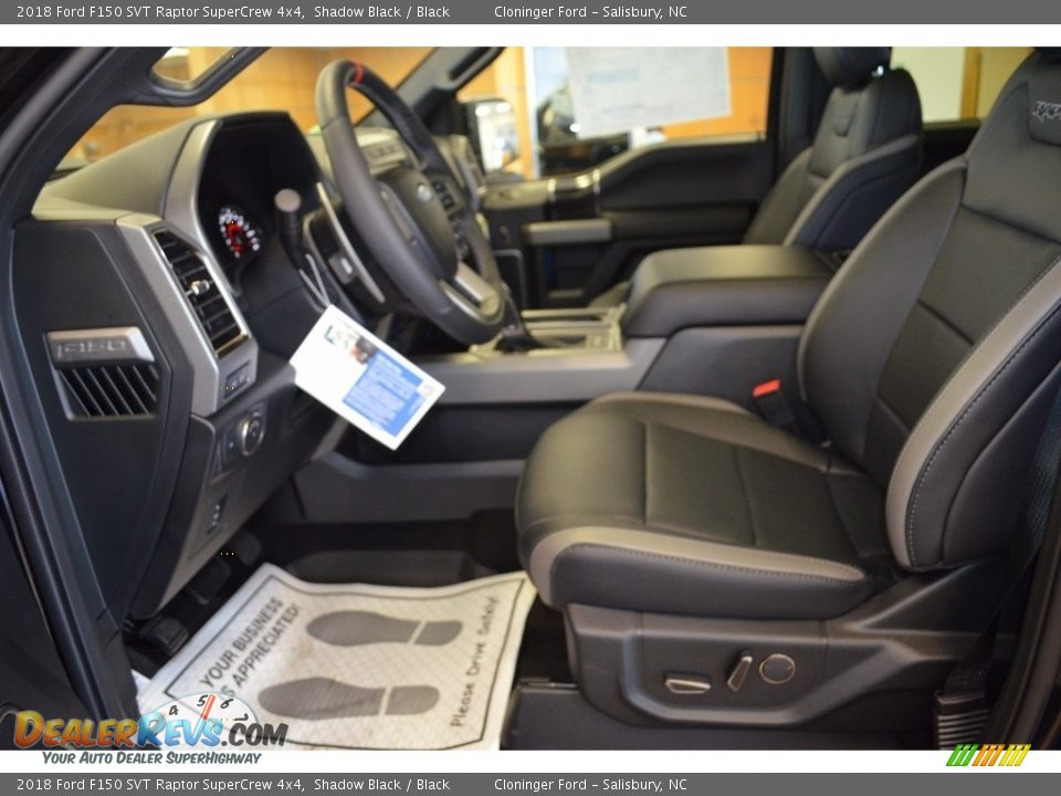 2018 Ford F150 SVT Raptor SuperCrew 4x4 Shadow Black / Black Photo #8