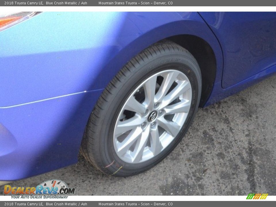 2018 Toyota Camry LE Blue Crush Metallic / Ash Photo #9