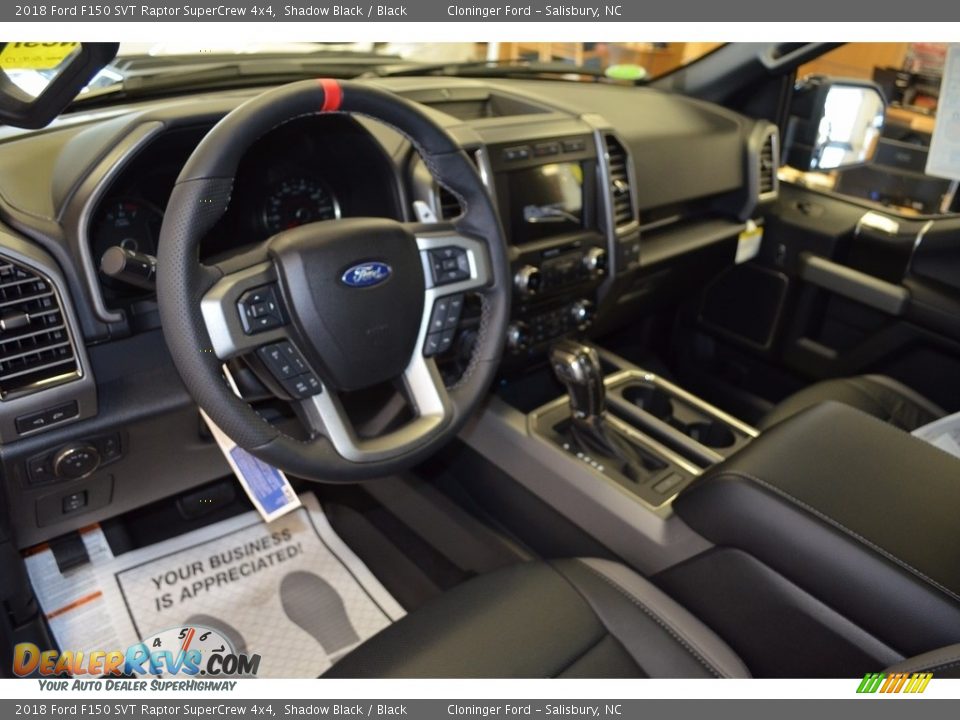 2018 Ford F150 SVT Raptor SuperCrew 4x4 Shadow Black / Black Photo #9