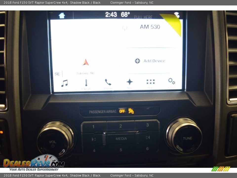 2018 Ford F150 SVT Raptor SuperCrew 4x4 Shadow Black / Black Photo #12