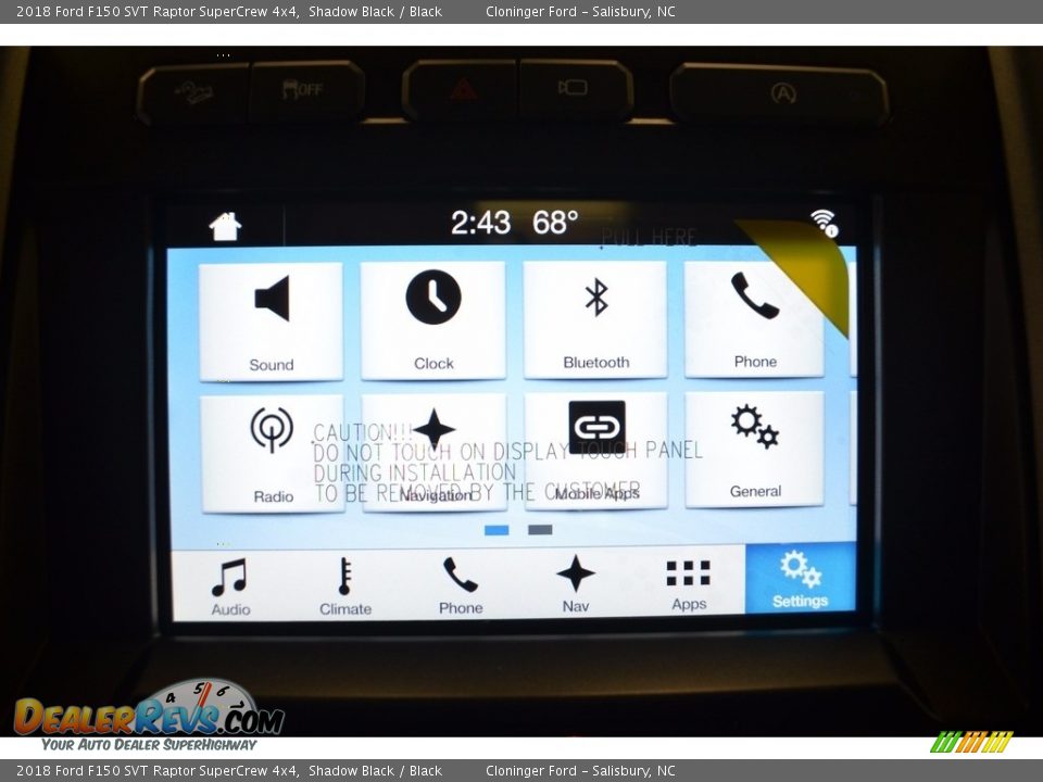 2018 Ford F150 SVT Raptor SuperCrew 4x4 Shadow Black / Black Photo #13