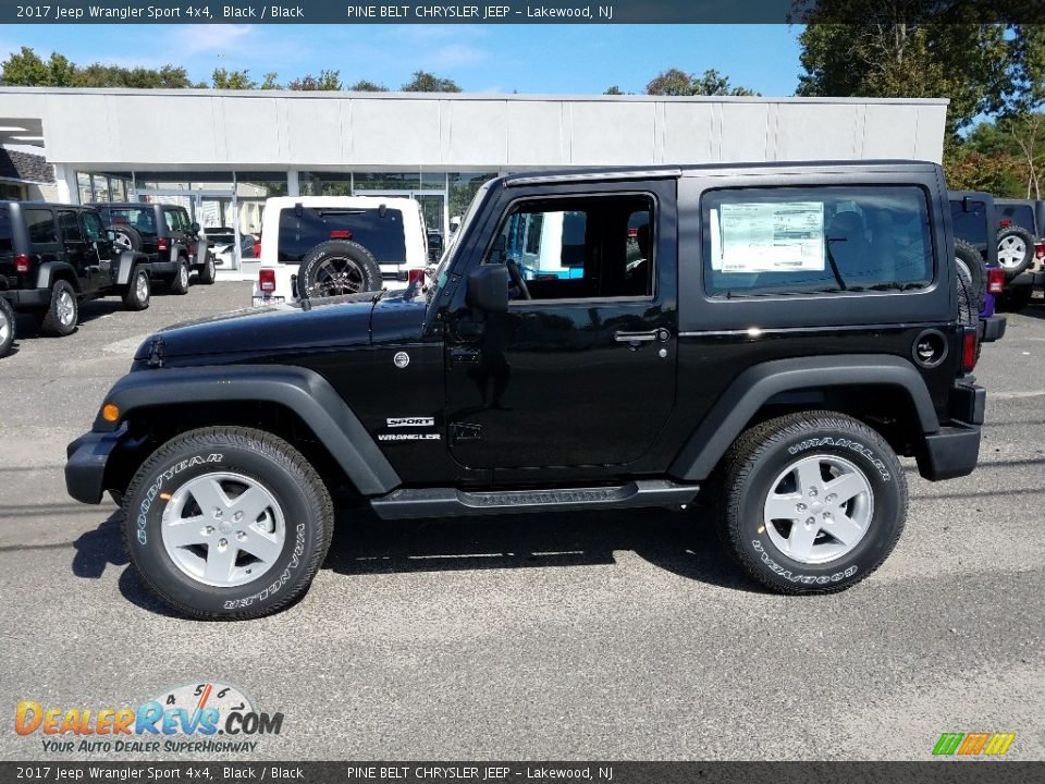 2017 Jeep Wrangler Sport 4x4 Black / Black Photo #3