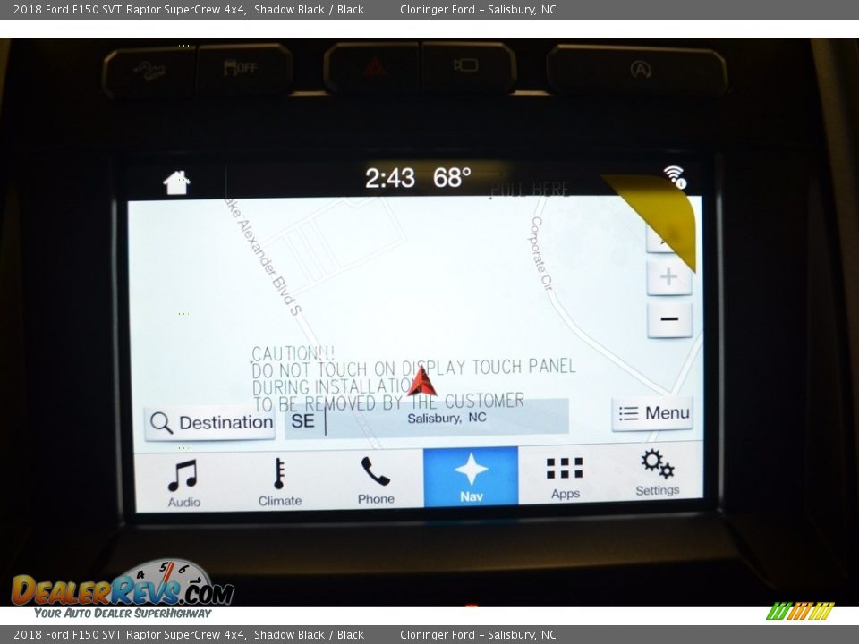 2018 Ford F150 SVT Raptor SuperCrew 4x4 Shadow Black / Black Photo #15