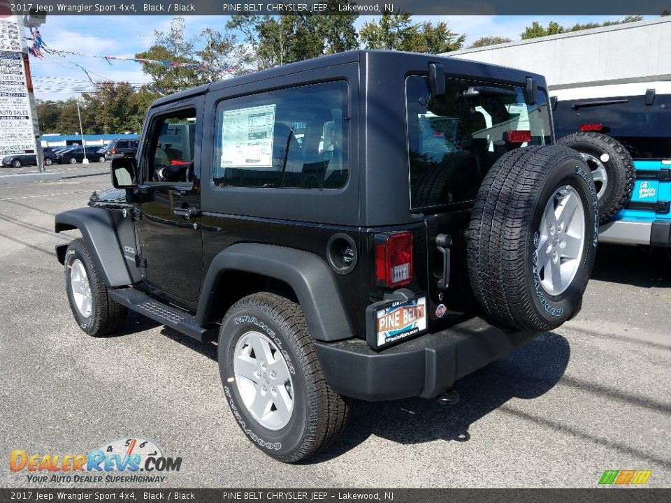 2017 Jeep Wrangler Sport 4x4 Black / Black Photo #4
