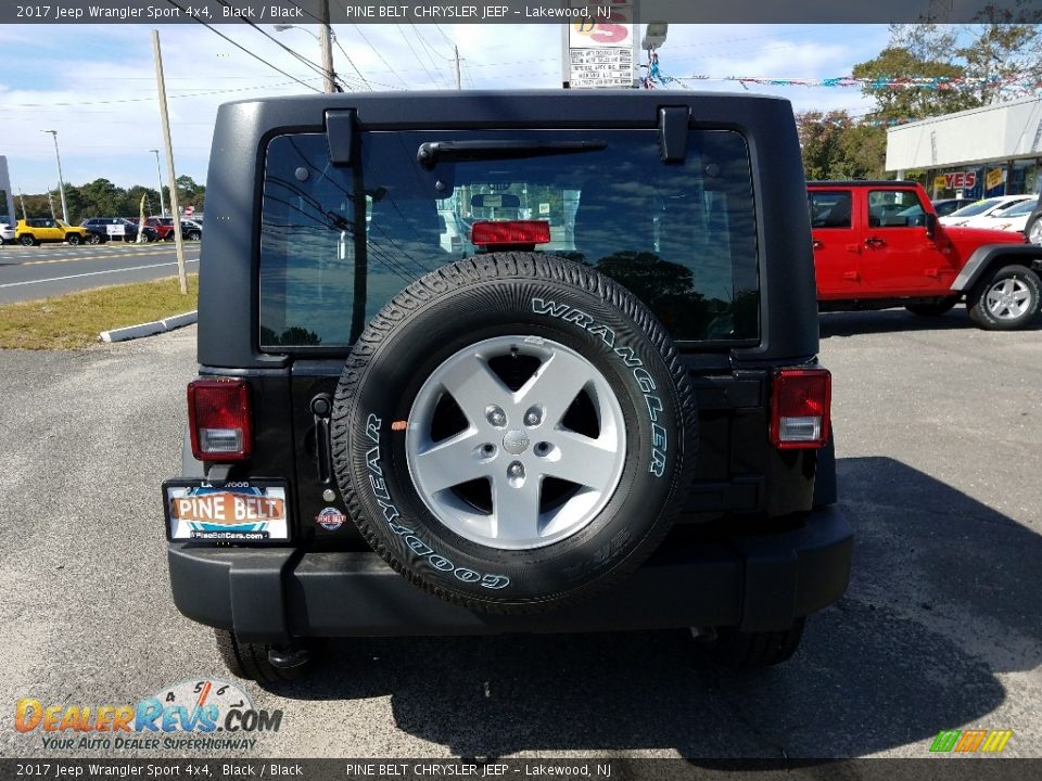2017 Jeep Wrangler Sport 4x4 Black / Black Photo #5