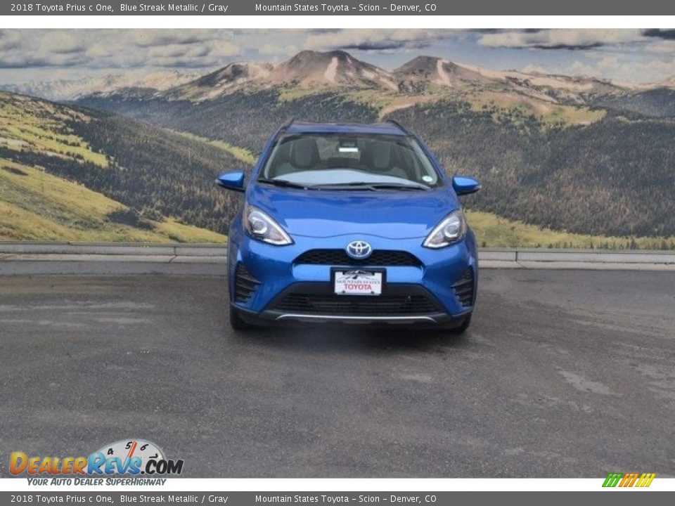 2018 Toyota Prius c One Blue Streak Metallic / Gray Photo #2