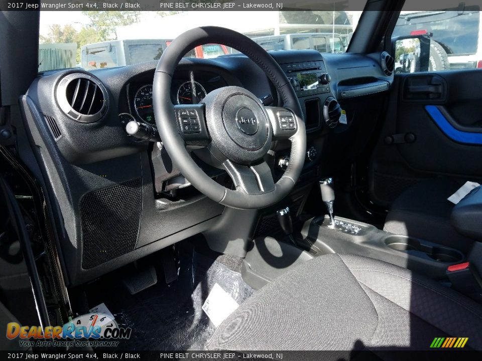 2017 Jeep Wrangler Sport 4x4 Black / Black Photo #7