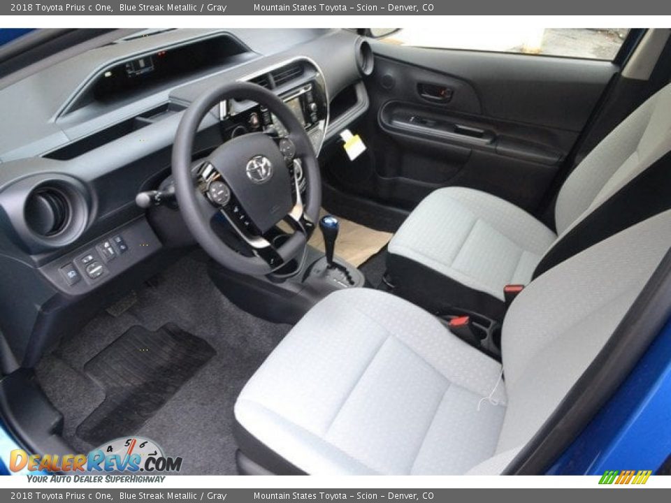 Gray Interior - 2018 Toyota Prius c One Photo #5