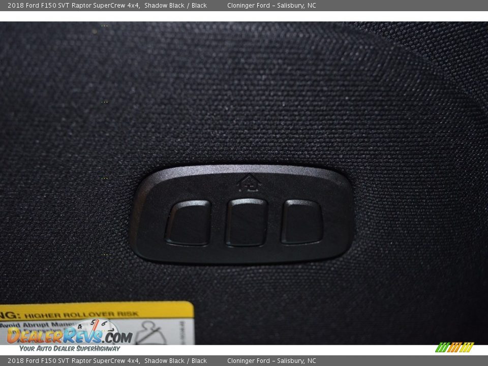 2018 Ford F150 SVT Raptor SuperCrew 4x4 Shadow Black / Black Photo #24