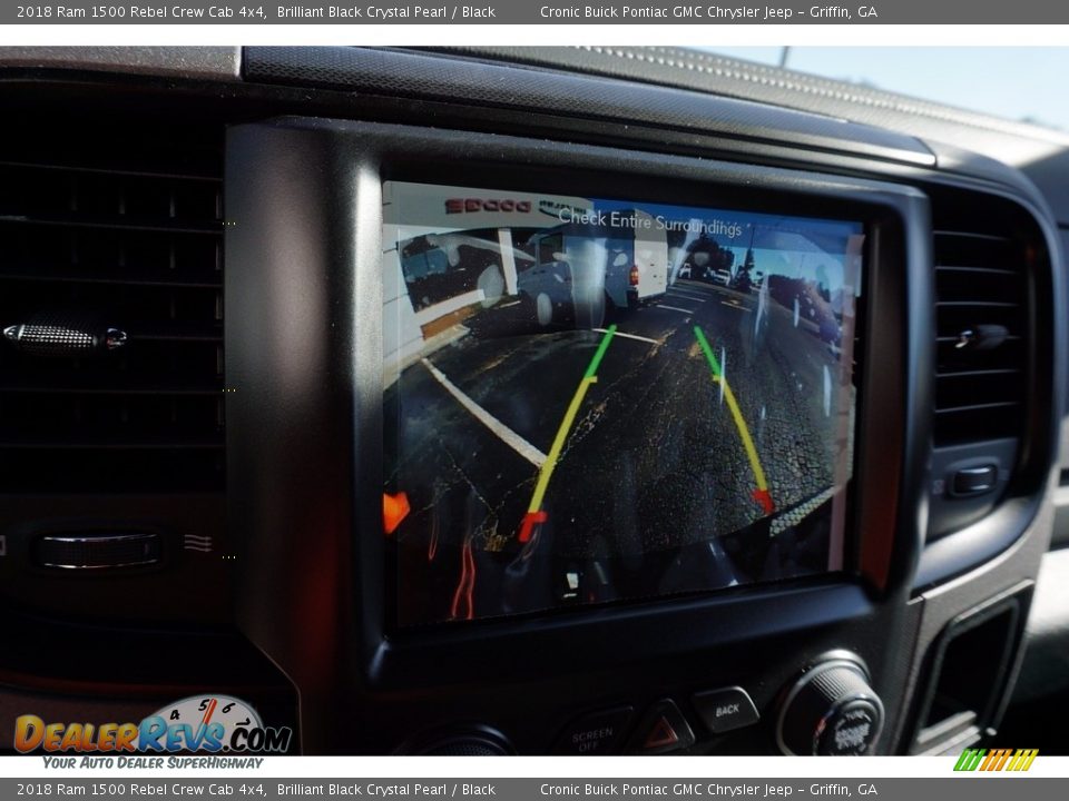 2018 Ram 1500 Rebel Crew Cab 4x4 Brilliant Black Crystal Pearl / Black Photo #15
