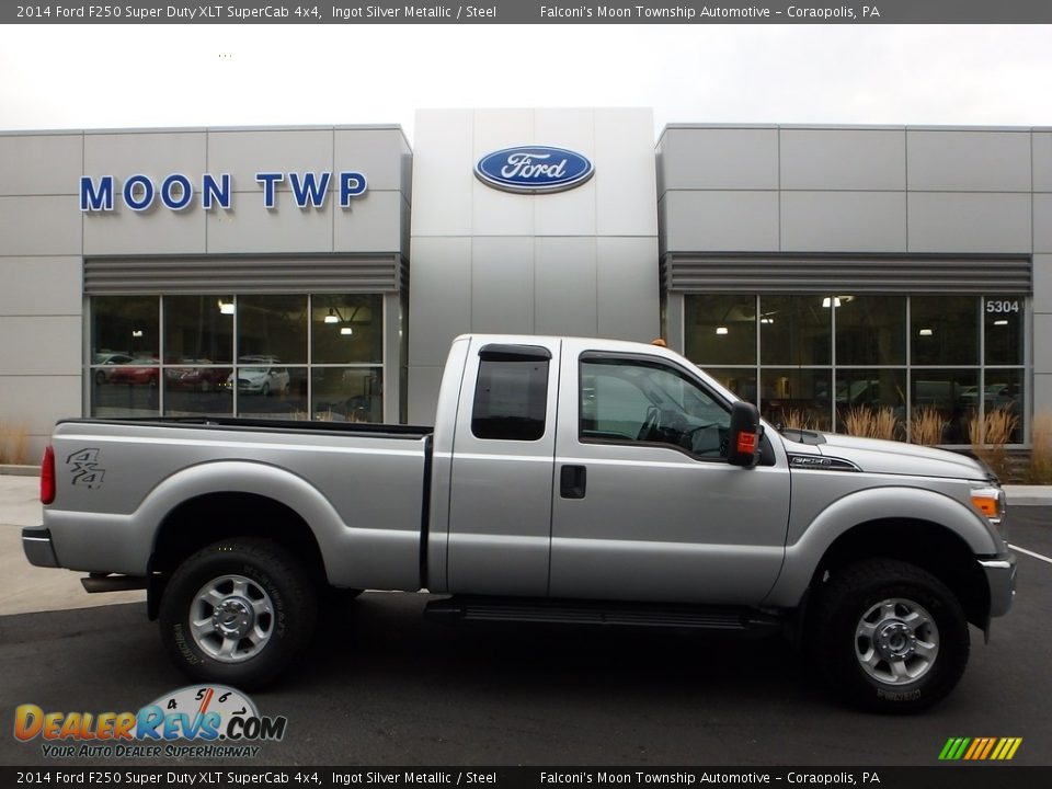 2014 Ford F250 Super Duty XLT SuperCab 4x4 Ingot Silver Metallic / Steel Photo #1