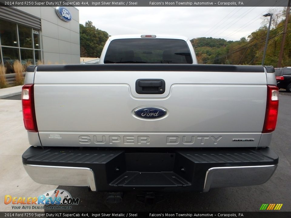 2014 Ford F250 Super Duty XLT SuperCab 4x4 Ingot Silver Metallic / Steel Photo #3