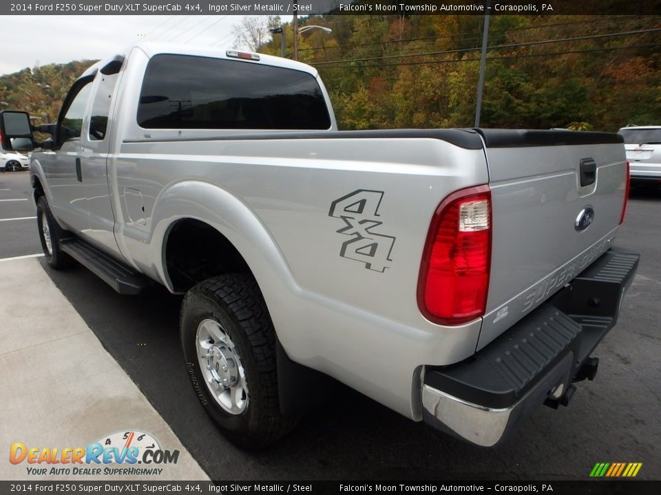 2014 Ford F250 Super Duty XLT SuperCab 4x4 Ingot Silver Metallic / Steel Photo #5