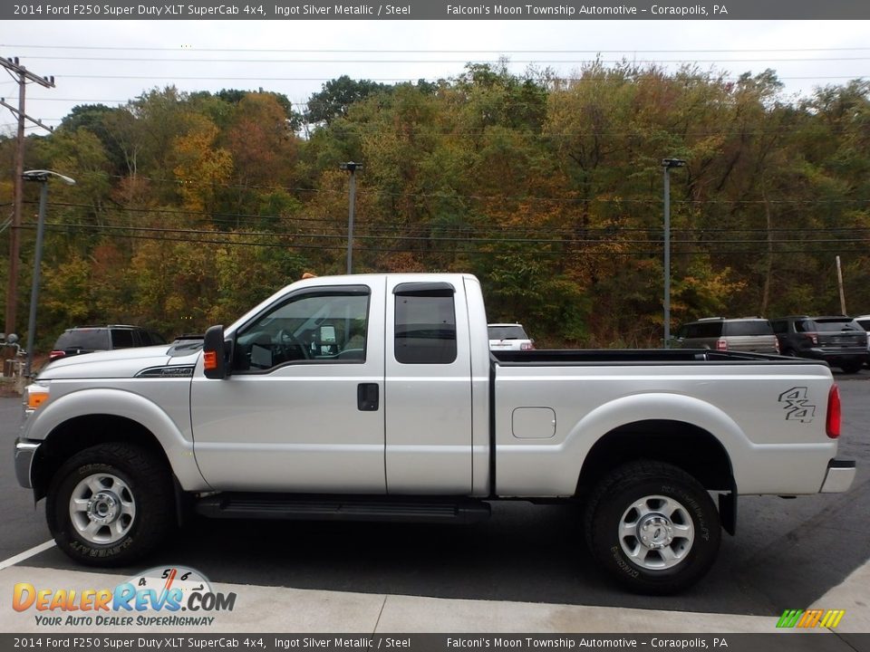 2014 Ford F250 Super Duty XLT SuperCab 4x4 Ingot Silver Metallic / Steel Photo #6