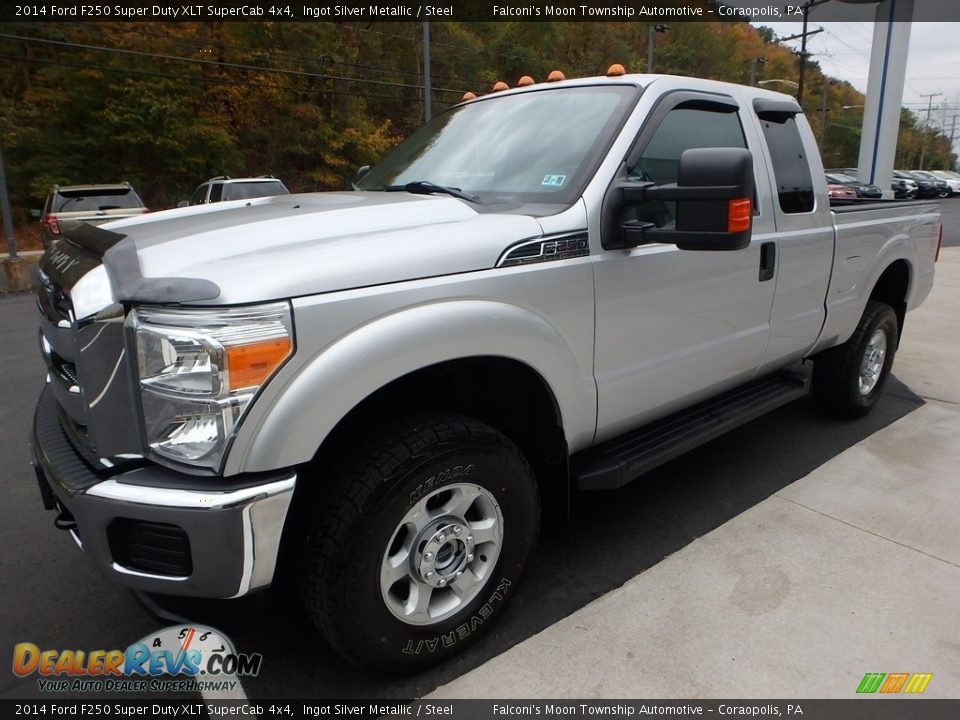 2014 Ford F250 Super Duty XLT SuperCab 4x4 Ingot Silver Metallic / Steel Photo #7