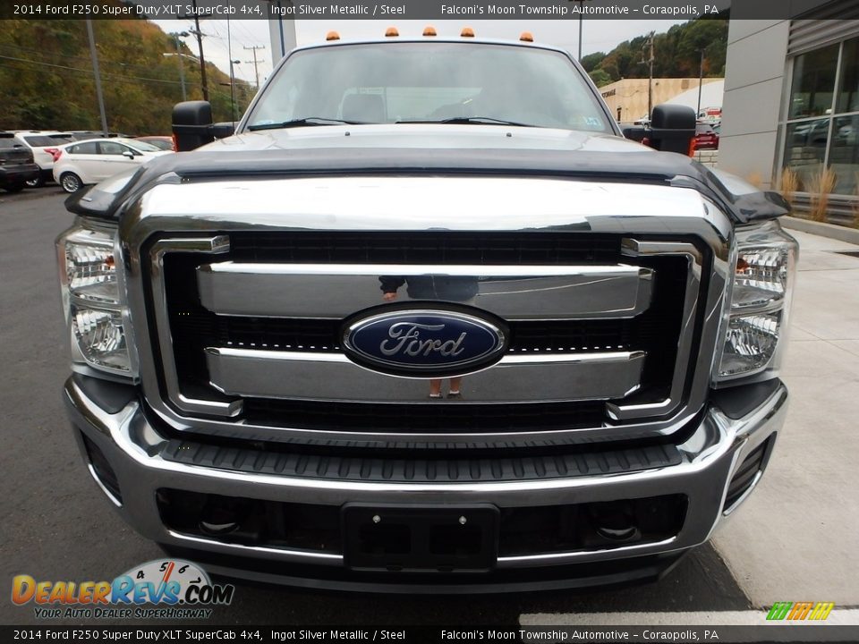 2014 Ford F250 Super Duty XLT SuperCab 4x4 Ingot Silver Metallic / Steel Photo #8