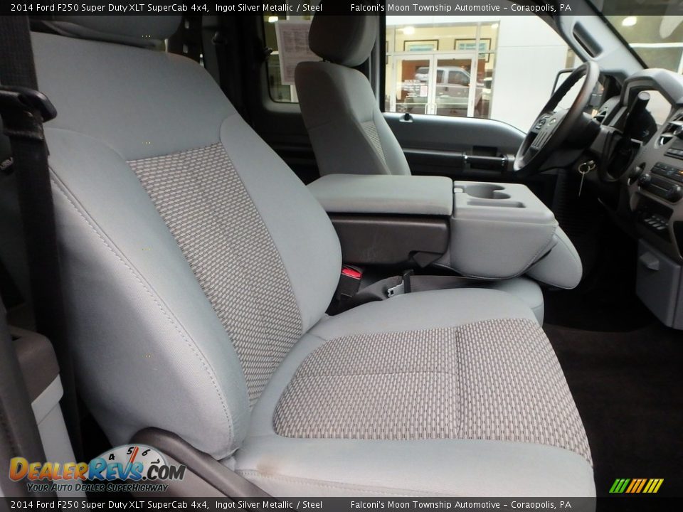 2014 Ford F250 Super Duty XLT SuperCab 4x4 Ingot Silver Metallic / Steel Photo #11