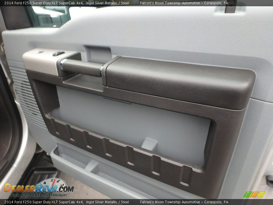 2014 Ford F250 Super Duty XLT SuperCab 4x4 Ingot Silver Metallic / Steel Photo #13