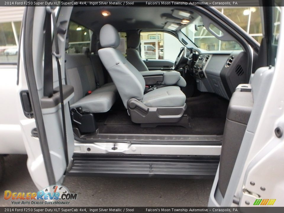 2014 Ford F250 Super Duty XLT SuperCab 4x4 Ingot Silver Metallic / Steel Photo #15