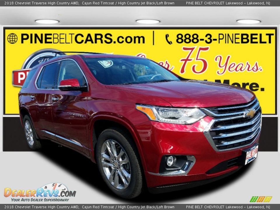 2018 Chevrolet Traverse High Country AWD Cajun Red Tintcoat / High Country Jet Black/Loft Brown Photo #1