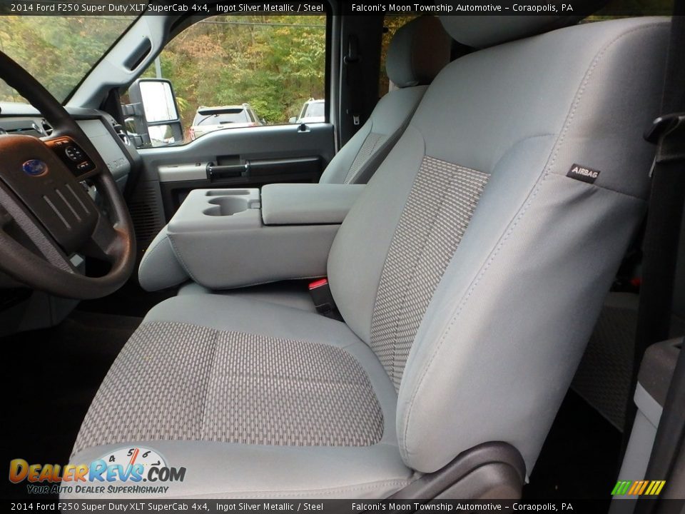 2014 Ford F250 Super Duty XLT SuperCab 4x4 Ingot Silver Metallic / Steel Photo #17