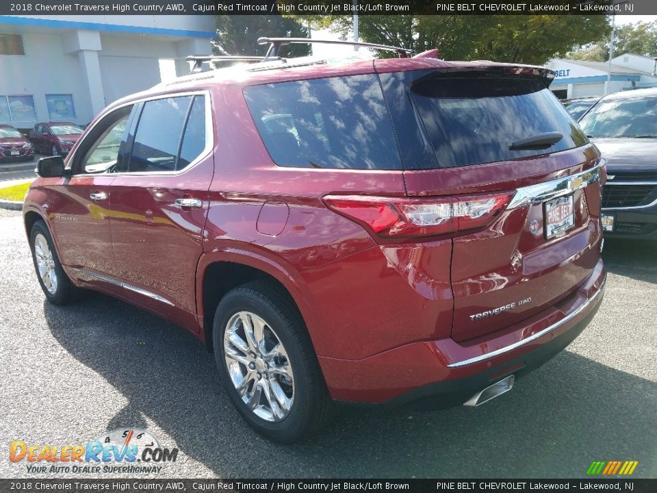 2018 Chevrolet Traverse High Country AWD Cajun Red Tintcoat / High Country Jet Black/Loft Brown Photo #4