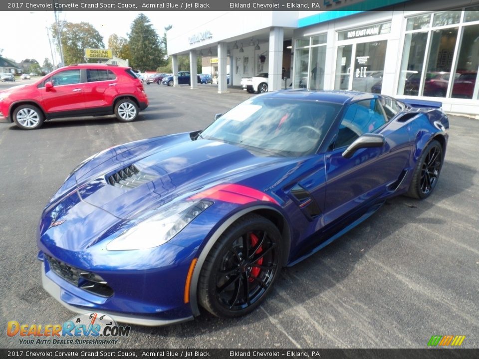 2017 Chevrolet Corvette Grand Sport Coupe Admiral Blue / Jet Black Photo #1