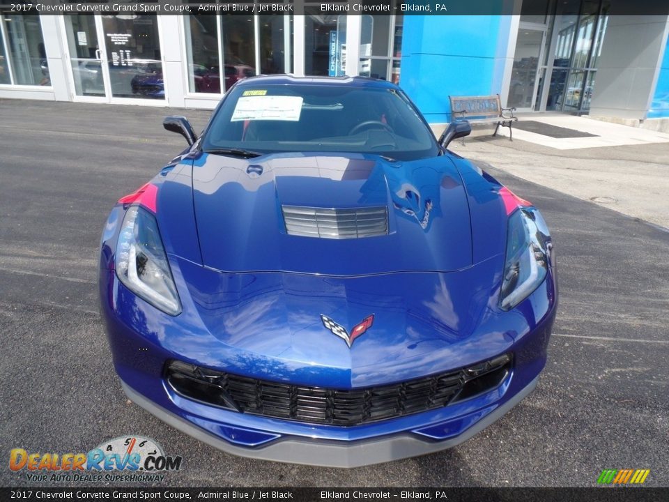 2017 Chevrolet Corvette Grand Sport Coupe Admiral Blue / Jet Black Photo #2