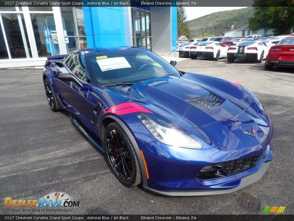 2017 Chevrolet Corvette Grand Sport Coupe Admiral Blue / Jet Black Photo #3