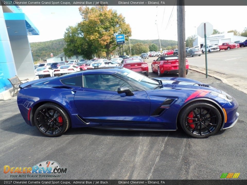 2017 Chevrolet Corvette Grand Sport Coupe Admiral Blue / Jet Black Photo #4