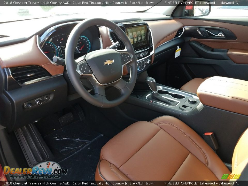 High Country Jet Black/Loft Brown Interior - 2018 Chevrolet Traverse High Country AWD Photo #7