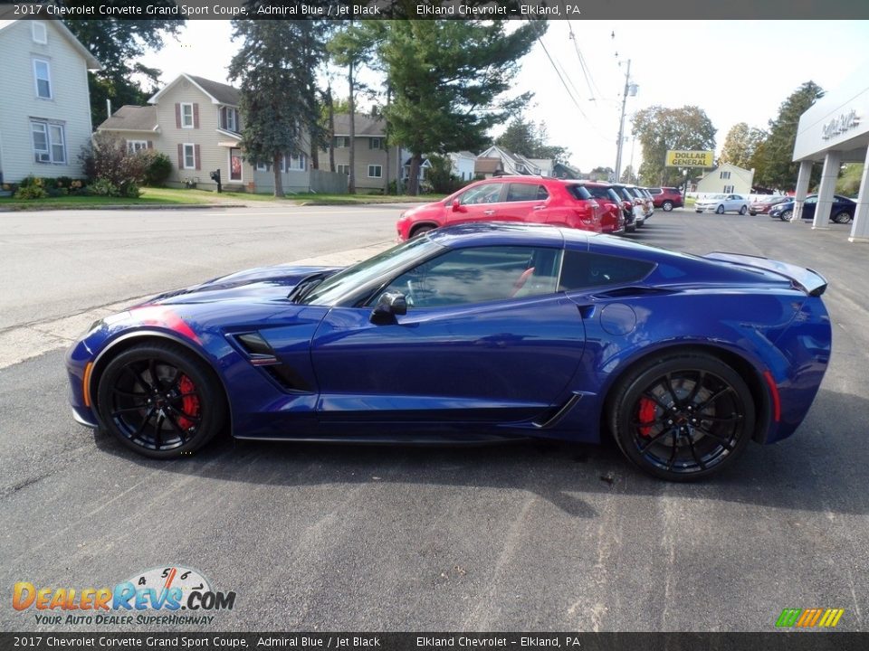 2017 Chevrolet Corvette Grand Sport Coupe Admiral Blue / Jet Black Photo #8